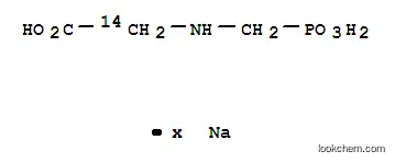 Molecular Structure of 179084-61-8 (GLYPHOSATE-(GLYCINE-2-14C) SODIUM SALT)