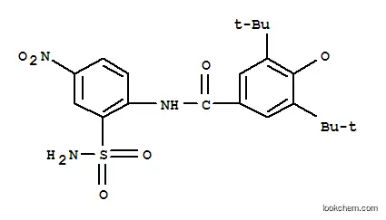 Molecular Structure of 183296-35-7 (Phenoxy,  4-[[[2-(aminosulfonyl)-4-nitrophenyl]amino]carbonyl]-2,6-bis(1,1-dimethylethyl)-)