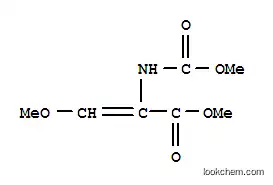Molecular Structure of 185391-58-6 (2-Propenoic  acid,  3-methoxy-2-[(methoxycarbonyl)amino]-,  methyl  ester)