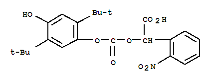 ALPHA-[[[2,5-BIS(1,1-DIMETHYLETHYL)-4-HYDROXYPHENOXY]CARBONYL]OXY]-2-NITRO-BENZENEACETIC ACID
