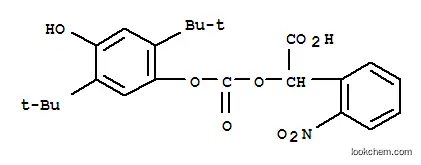 Molecular Structure of 188263-75-4 (ALPHA-[[[2,5-BIS(1,1-DIMETHYLETHYL)-4-HYDROXYPHENOXY]CARBONYL]OXY]-2-NITRO-BENZENEACETIC ACID)