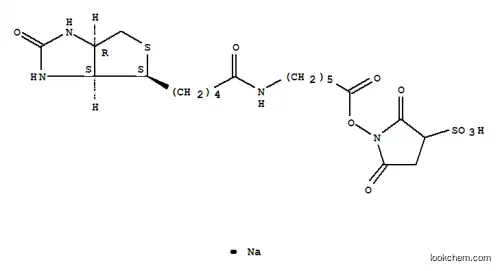 Molecular Structure of 191671-46-2 (BIOTINAMIDOHEXANOIC ACID 3-SULFO-N-HYDROXYSUCCINIMIDE ESTER SODIUM SALT)