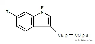 Molecular Structure of 191674-60-9 (1H-Indole-3-aceticacid,6-iodo-(9CI))