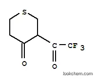 4H-Thiopyran-4-one, tetrahydro-3-(trifluoroacetyl)- (8CI)