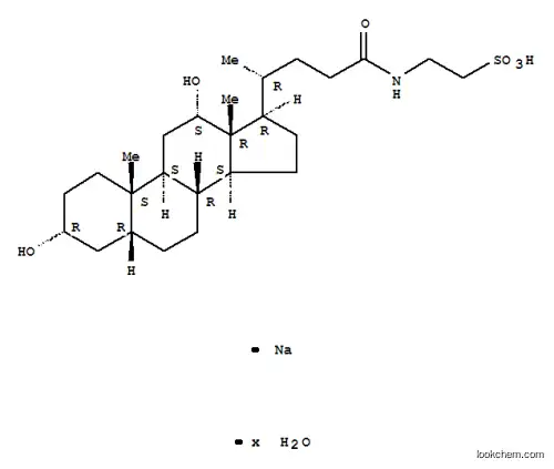 Molecular Structure of 207737-97-1 (Taurodeoxycholic acid sodium salt monohydrate)