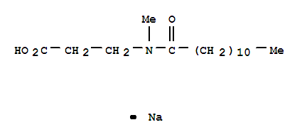 b-Alanine,N-methyl-N-(1-oxododecyl)-, sodium salt (1:1)