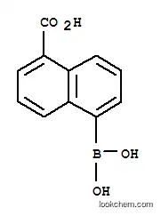 Molecular Structure of 216060-11-6 (1-Naphthalenecarboxylic acid, 5-boronic acid)