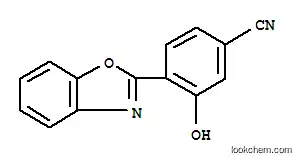 Molecular Structure of 220396-66-7 (Benzonitrile,4-(2-benzoxazolyl)-3-hydroxy-)