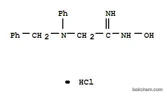 Molecular Structure of 22204-29-1 (Ethanimidamide,N-hydroxy-2-[phenyl(phenylmethyl)amino]-, hydrochloride (1:1))