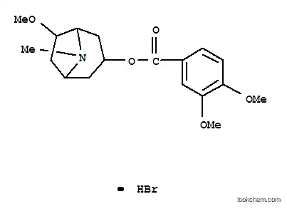 Molecular Structure of 22204-95-1 (6-methoxy-8-methyl-8-azabicyclo[3.2.1]oct-3-yl 3,4-dimethoxybenzoate)