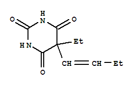 2,4,6(1H,3H,5H)-Pyrimidinetrione,5-(1-buten-1-yl)-5-ethyl-