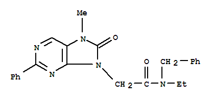 9H-Purine-9-acetamide,N-ethyl-7,8-dihydro-7-methyl-8-oxo-2-phenyl-N-(phenylmethyl)-(226954-04-7)