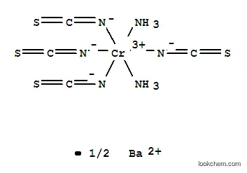 Molecular Structure of 22708-05-0 (Chromate(1-),diamminetetrakis(thiocyanato-N)-, barium, (OC-6-11)- (9CI))