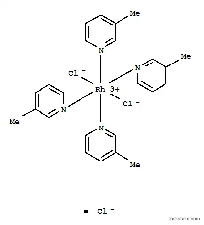 Molecular Structure of 22933-76-2 (Rhodium(1+),dichlorotetrakis(3-methylpyridine)-, chloride, (OC-6-12)- (9CI))