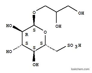 Molecular Structure of 2308-53-4 (2,3-dihydroxypropyl 6-deoxy-6-sulfo-alpha-D-glucopyranoside)