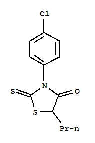 4-Thiazolidinone,3-(4-chlorophenyl)-5-propyl-2-thioxo- cas  23522-58-9