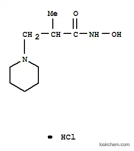 Molecular Structure of 23573-85-5 (N-hydroxy-2-methyl-3-(piperidin-1-yl)propanamide hydrochloride (1:1))