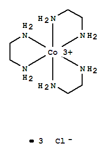 23778-88-3,Cobalt(3+),tris(1,2-ethanediamine-kN1,kN2)-, chloride (1:3), (OC-6-11-L)-,Cobalt(3+),tris(1,2-ethanediamine-N,N')-, trichloride, (OC-6-11-L)-; Cobalt(3+),tris(1,2-ethanediamine-kN,kN')-, trichloride, (OC-6-11-L)- (9CI); Cobalt(3+),tris(ethylenediamine)-, trichloride, L-(+)- (8CI); L-Tris(ethylenediamine)cobalt trichloride