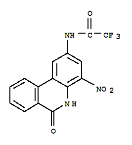 Acetamide,N-(5,6-dihydro-4-nitro-6-oxo-2-phenanthridinyl)-2,2,2-trifluoro- cas  23818-40-8