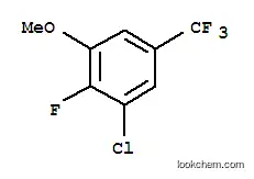 Molecular Structure of 261763-01-3 (3-CHLORO-2-FLUORO-5-(TRIFLUOROMETHYL)ANISOLE)