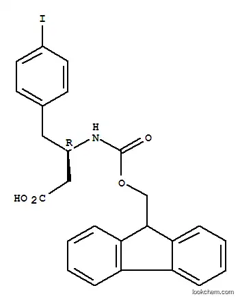 Molecular Structure of 269396-73-8 (Fmoc-(R)-3-amino-4-(4-iodo-phenyl)-butyric acid)
