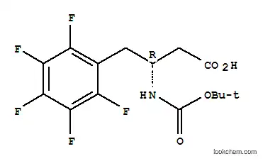 Molecular Structure of 269398-93-8 (Boc-(R)-3-Amino-4-(pentafluoro-phenyl)-butyric acid)