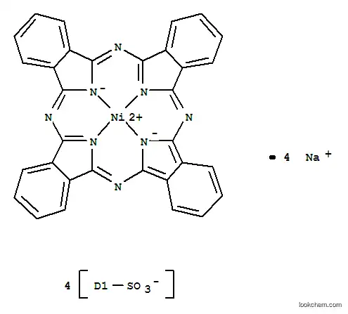 Molecular Structure of 27835-99-0 (NICKEL(II) PHTHALOCYANINE-TETRASULFONIC ACID TETRASODIUM SALT)
