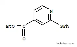 Molecular Structure of 282087-47-2 (2-(PHENYLTHIO)-PYRIDINE-4-CARBOXYLIC ACID ETHYL ESTER)