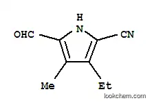 Molecular Structure of 297731-35-2 (1H-Pyrrole-2-carbonitrile,3-ethyl-5-formyl-4-methyl-(9CI))
