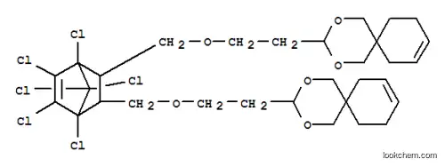 Molecular Structure of 3006-34-6 (2,4-Dioxaspiro5.5undec-8-ene, 3,3-(1,4,5,6,7,7-hexachloro-5-norbornen-2,3-ylene)bis(methyleneoxyethylene)bis-)