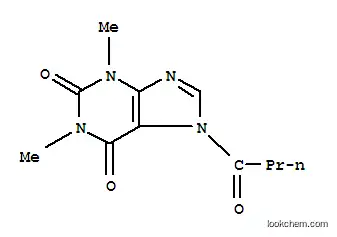 Molecular Structure of 3056-21-1 (Theophylline,  7-butyryl-  (7CI,8CI))