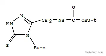 Molecular Structure of 306935-47-7 (TERT-BUTYL N-[(4-BUTYL-5-MERCAPTO-4H-1,2,4-TRIAZOL-3-YL)METHYL]CARBAMATE)