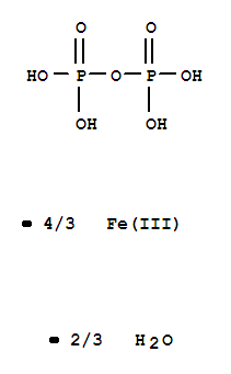 Diphosphoric acid,iron(3+) salt (3:4), dihydrate (9CI)