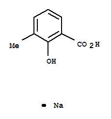 32768-20-0,3-METHYLSALICYLIC ACID SODIUM SALT,2,3-Cresoticacid, monosodium salt (8CI); Benzoic acid, 2-hydroxy-3-methyl-, monosodium salt(9CI); Sodium 3-methylsalicylate