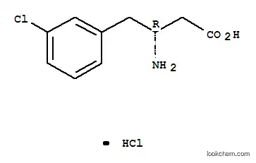Molecular Structure of 331763-55-4 ((R)-3-AMINO-4-(3-CHLORO-PHENYL)-BUTYRIC ACID HCL)