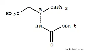 Molecular Structure of 332062-06-3 (Boc-(R)-3-Amino-4,4-Diphenylbutyric Acid)