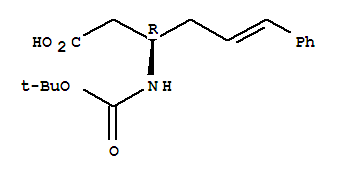 (3R)-3-[[(tert-Butoxy)carbonyl]amino]-6-phenyl-5-hexenoic acid
