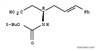 Molecular Structure of 332064-73-0 (BOC-(R)-3-AMINO-(6-PHENYL)-5-HEXENOIC ACID)