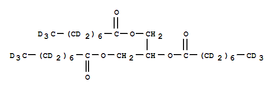 Octanoic-d15 acid,1,2,3-propanetriyl ester (9CI)