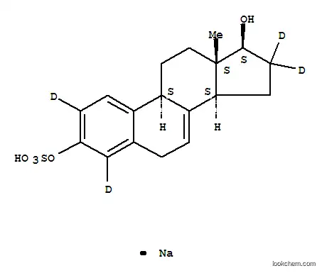 Molecular Structure of 352431-51-7 (SODIUM 17BETA-DIHYDROEQUILIN-2,4,16,16-D4 3-SULFATE)