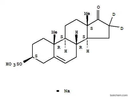 Molecular Structure of 352431-52-8 (SODIUM DEHYDROEPIANDROSTERONE-16,16-D2 SULFATE)
