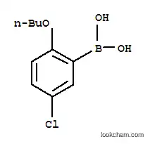 Molecular Structure of 352534-88-4 (2-BUTOXY-5-CHLOROPHENYLBORONIC ACID)