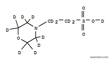 Molecular Structure of 352534-94-2 (2-(N-MORPHOLINO)ETHANESULFONIC ACID-D13)