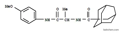 Molecular Structure of 353492-18-9 (Tricyclo[3.3.1.13,7]decane-1-carboxamide, N-[2-[(4-methoxyphenyl)amino]-1-methyl-2-oxoethyl]- (9CI))