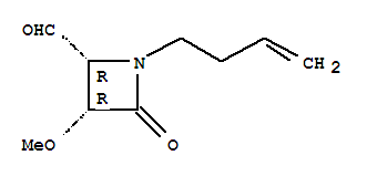 2-AZETIDINECARBOXALDEHYDE,1-(3-BUTENYL)-3-METHOXY-4-OXO-,(2R,3R)-