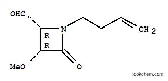 Molecular Structure of 353494-37-8 (2-Azetidinecarboxaldehyde,1-(3-butenyl)-3-methoxy-4-oxo-,(2R,3R)-(9CI))