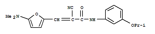 2-PROPENAMIDE,2-CYANO-3-[5-(DIMETHYLAMINO)-FURAN-2-YL]-N-[3-(1-METHYLETHOXY)PHENYL]-