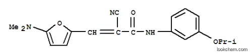 Molecular Structure of 362693-02-5 (2-Propenamide,  2-cyano-3-[5-(dimethylamino)-2-furanyl]-N-[3-(1-methylethoxy)phenyl]-)