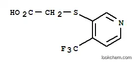 Molecular Structure of 387350-44-9 ({[4-(TRIFLUOROMETHYL)PYRIDIN-3-YL]THIO}ACETICACID)
