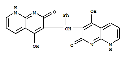 1,8-NAPHTHYRIDIN-2(1H)-ONE,3,3-(BENZYLENE)BIS[4-HYDROXY-CAS